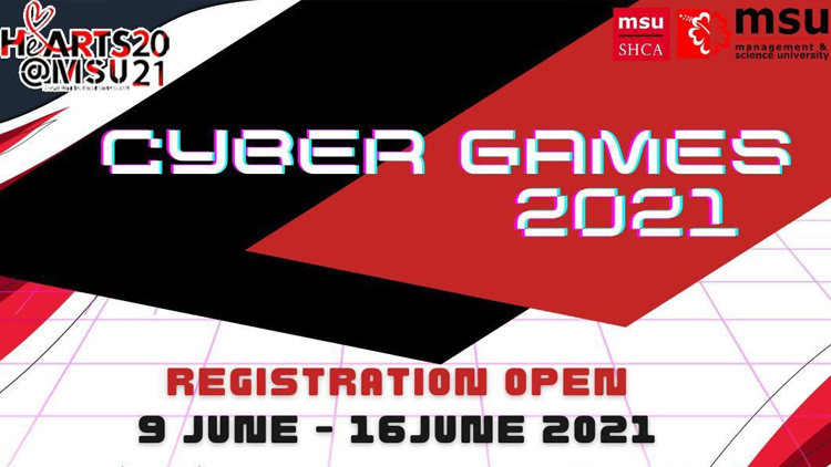 HeArts@MSU Cyber Games 2021 : Pendaftaran MLBB, PUBGM & Valorant